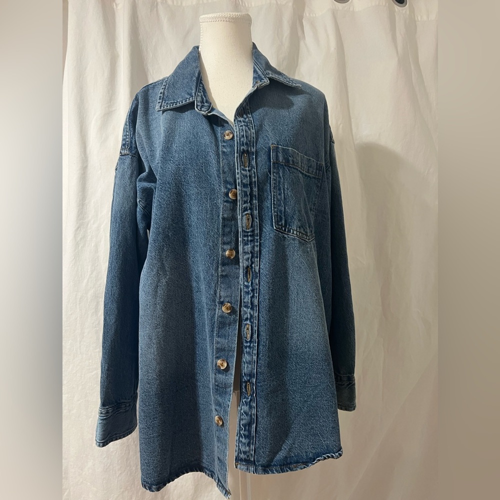 Lone star oversized denim jacket
